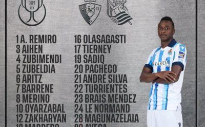 Sakat diye kadrodan çıkarılmıştı, Real Sociedad kadroya aldı